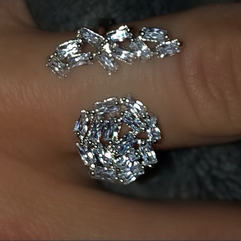 3x PP 24 AAA Baguettes Open Ring Size 7